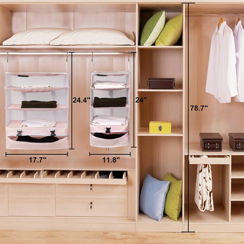 Portable Hanging Travel Shelves Bag Packing Cube Organizer Suitcase Storage Large Capacity - Image 5